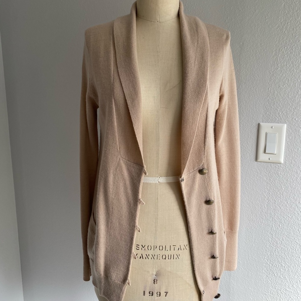 Blush Button Down 2 Pockets sweater cardigan